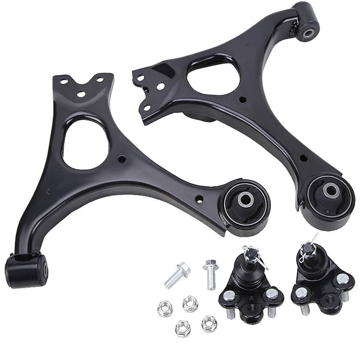 Bethesda Industrial Blcak Front Lower Control Arms & Ball Joints for 2006-2011 Honda Civic Acura CSX