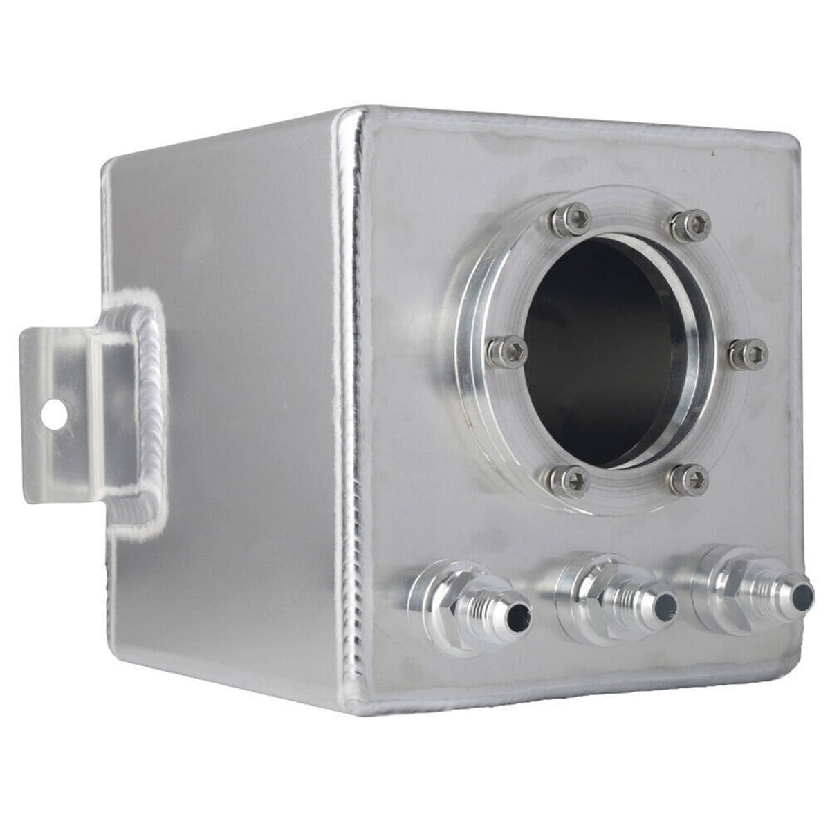 Bethesda Industrial New 2L High Flow Swirl Fuel Surge Tank AN6 Aluminum with 044 External Fuel Pump