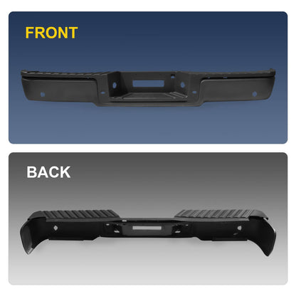 Bethesda Industrial Rear Bumper Assembly For Ford F150 2006 2007 2008 Black Step Bumper With Hole