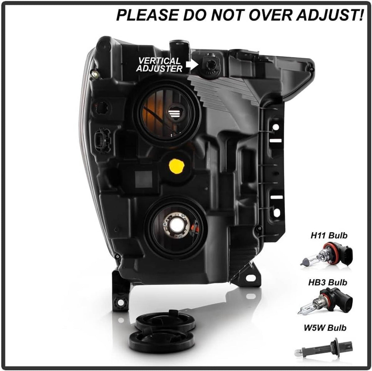 Bethesda Industrial For 2021 2022 2023 Ford F150 Halogen Black Headlights Headlamps Pair Left+Right
