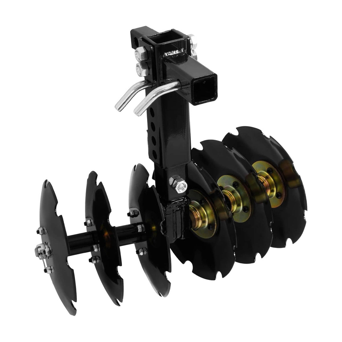 Bethesda Industrial 20" Notched Disc Harrow Plow Attachment for ATV UTV W/ 6 X Concave 2" Receiver