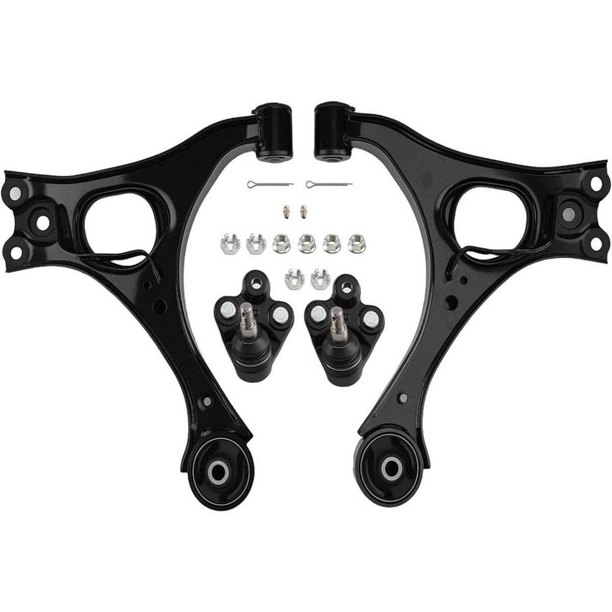Bethesda Industrial Blcak Front Lower Control Arms & Ball Joints for 2006-2011 Honda Civic Acura CSX