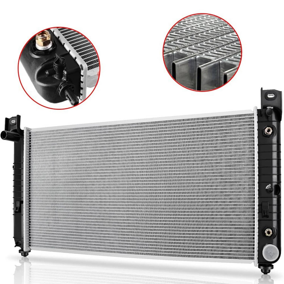 Bethesda Industrial Radiator for 2007-2013 Chevrolet Avalanche 5.3L 6.0L CU2423 Aluminum 34" Core