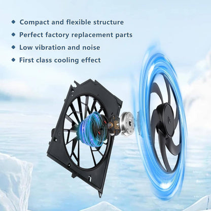 Bethesda Industrial Radiator Cooling Fan Assembly 2205000193 For 2000-2006 MERCEDES-BENZ S430 S500