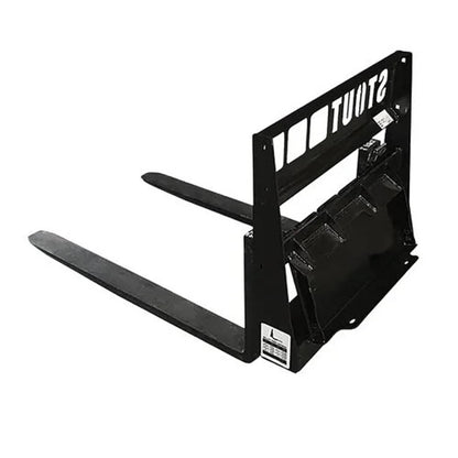 Bethesda Industrial Stout Pro Full Back Toro/Dingo Mini Mount Pallet Forks - 36" Frame and Fork