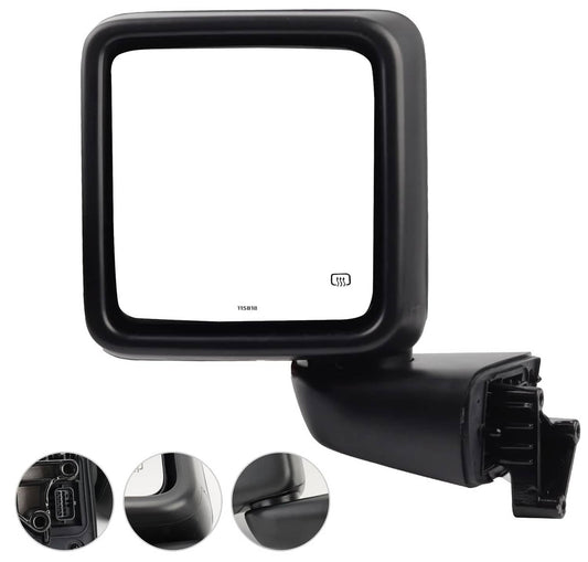 Bethesda Industrial Left Driver Side Power Heated Mirror Rear For 2018-2024 Jeep Wrangler Gladiator