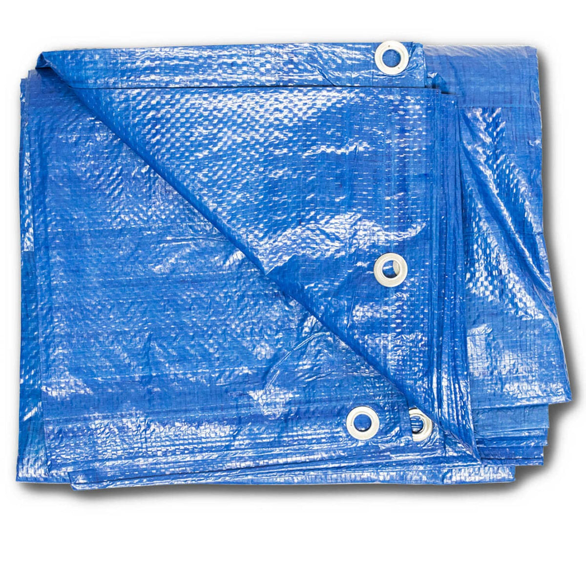 Bethesda Industrial 2PK Light Duty Weather Resistant Blue Tarp with Grommets 12X16