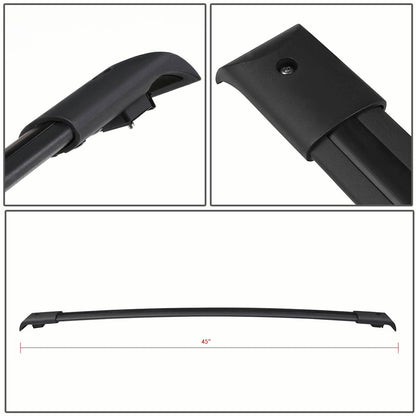 Bethesda Industrial Aluminum Roof Rack Top Rail Cross Bar Pair Fits For 2003-2008 Honda Pilot