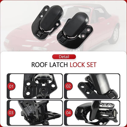 Bethesda Industrial Left & Right Soft Top Convertible Roof Latch Lock Set For 1990-2003 Mazda Miata