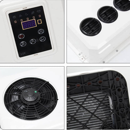 Bethesda Industrial 12000BTU 12V Truck Cab Air Conditioner Split AC for Semi Trucks Bus RV Caravan