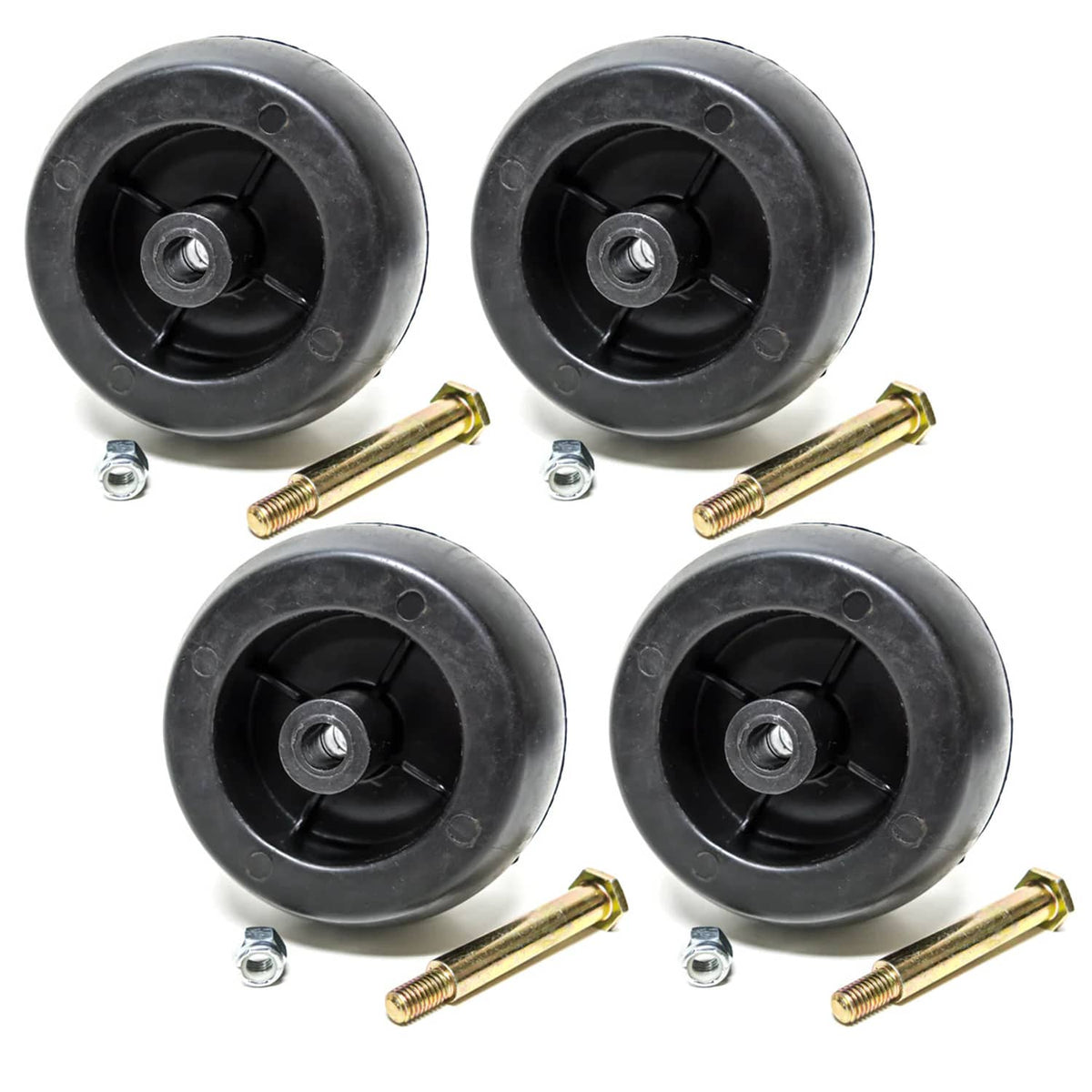Bethesda Industrial 4PK 5" Deck Wheel & Bolt Fits Cub Cadet Riders Tractors 12648 RT