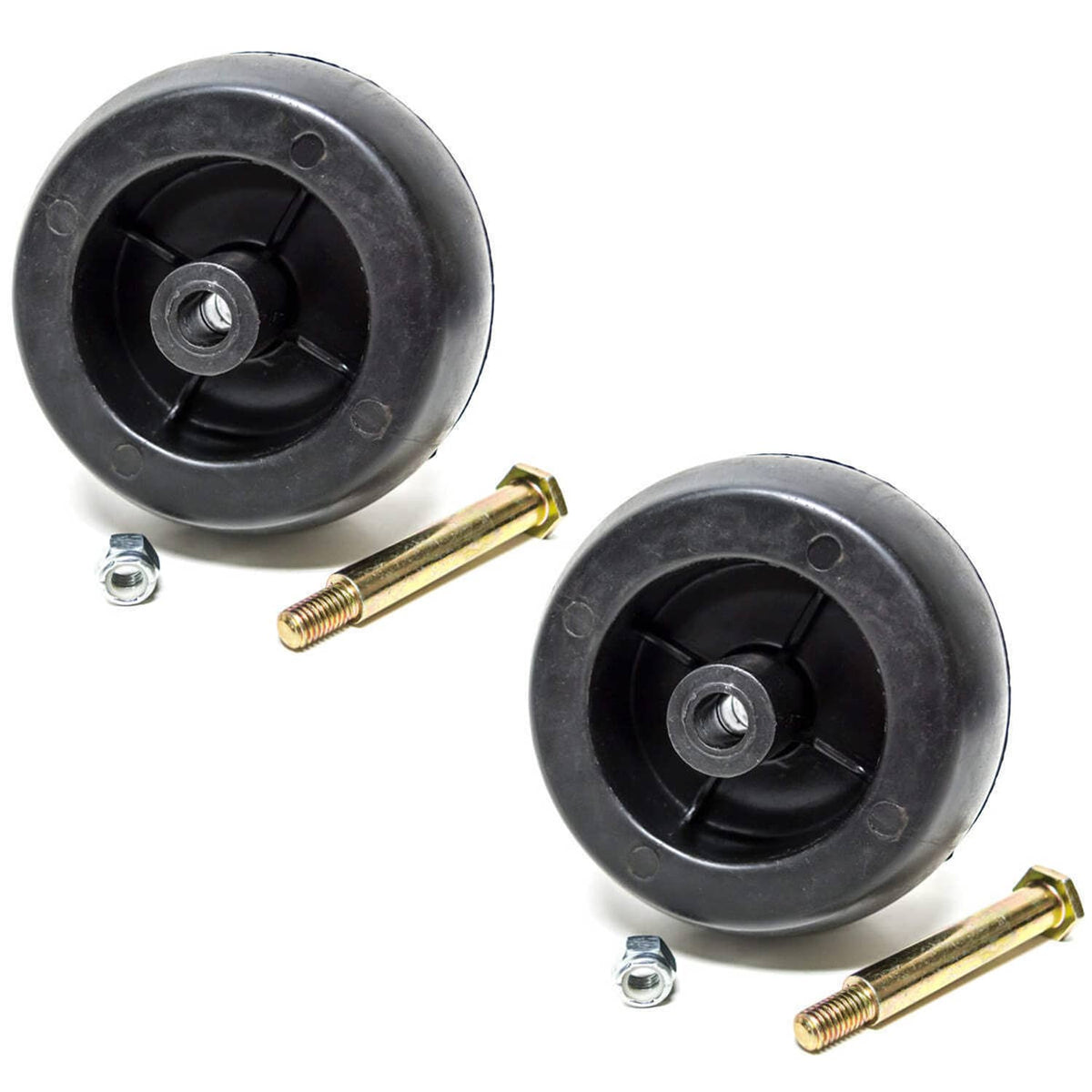 Bethesda Industrial (2) Deck Wheels and Bolt Kit for Wright 72490001 48 in. 52 in. 61 in. Stander