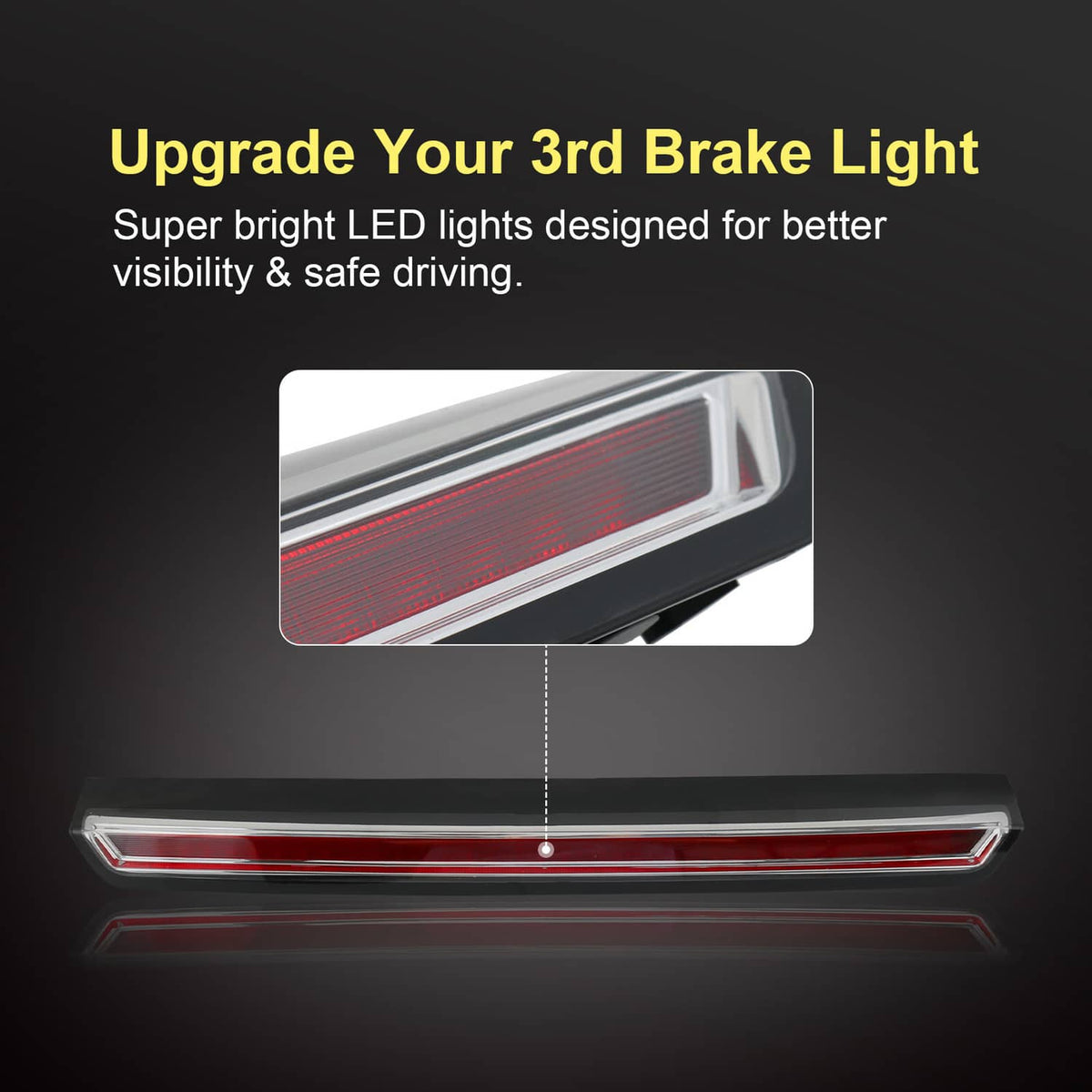 Bethesda Industrial FOR GMC YUKON CADILLAC ESCALADE THIRD BRAKE LIGHT HIGH MOUNT STOP LAMP 2015-2020