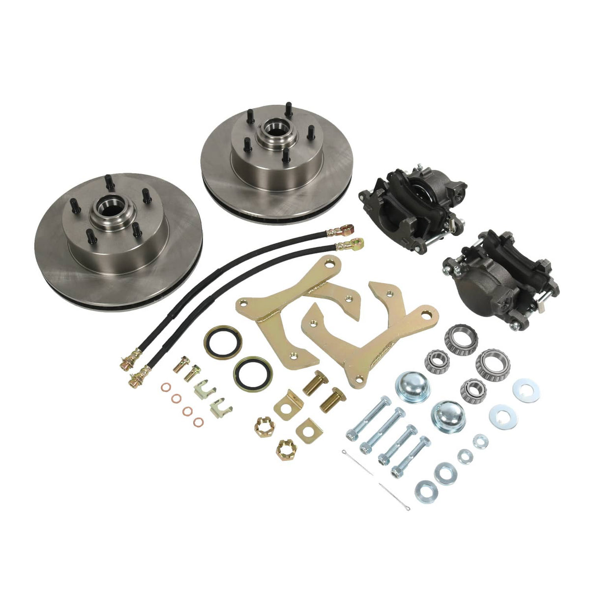 Bethesda Industrial Front Disc Brake Kit For Chevy Car 1955-1957 5 on 4.75" Bolt Pattern, Natural
