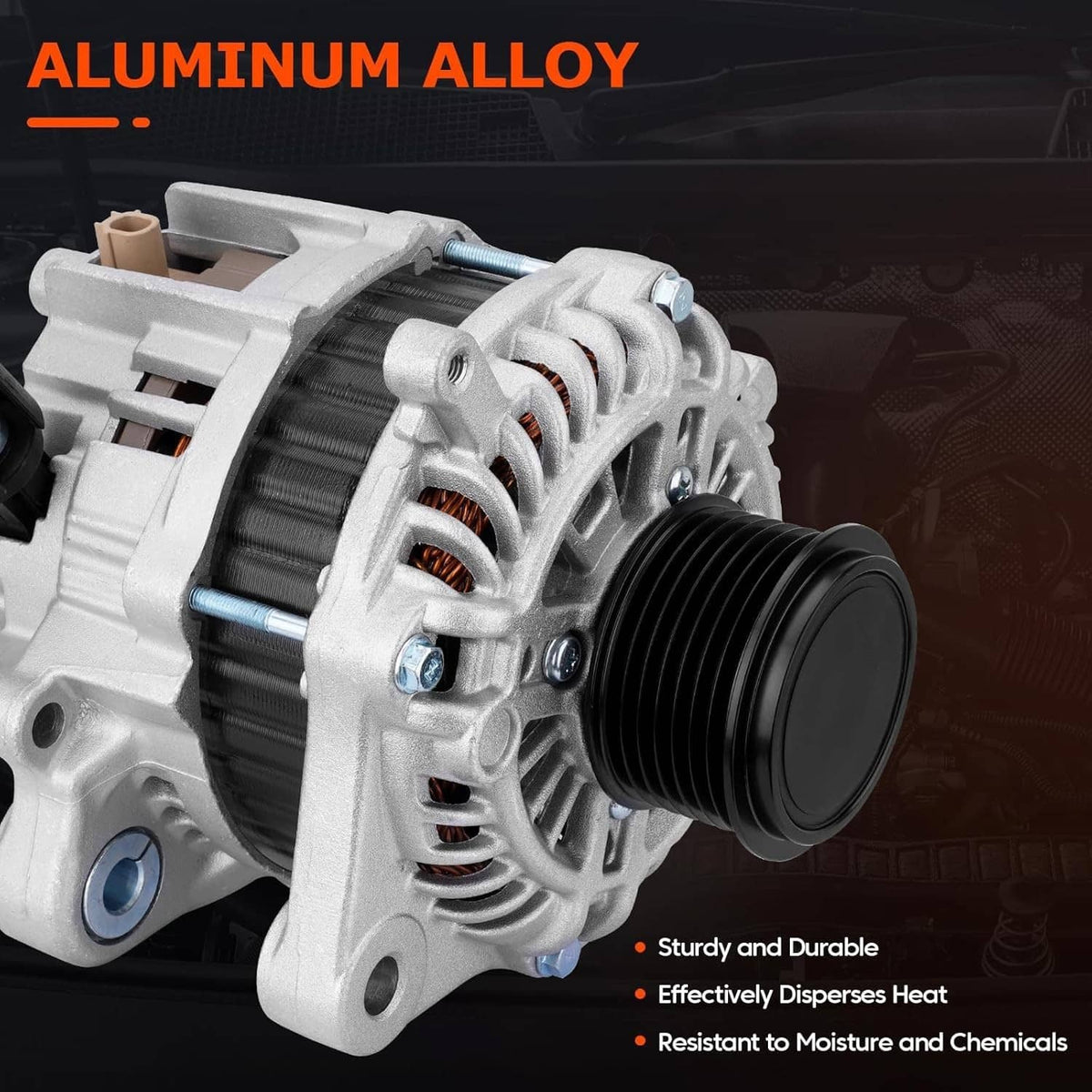 Bethesda Industrial Alternator For 2013 2014 2015 2016 2017 Honda Accord L4 2.4L #311005A2A02