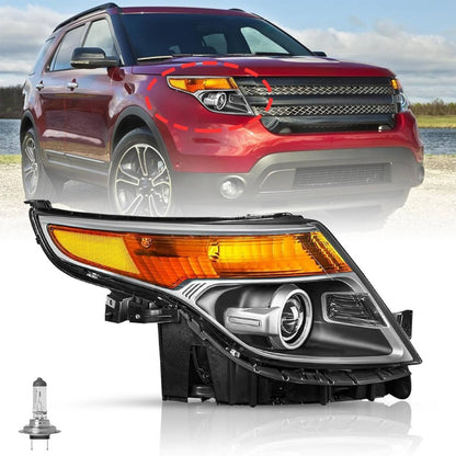 Bethesda Industrial Passenger Side For 2011-2015 Ford Explorer Headlight Factory Halogen Headlamp