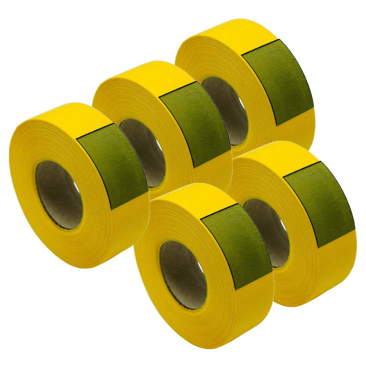 Bethesda Industrial 5PK Marking Tape Solid Yellow Glow