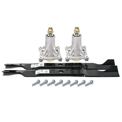 Bethesda Industrial Blades & Spindle Fits 46" Craftsman Husqvarna YTH21K46 532192870, 532105380