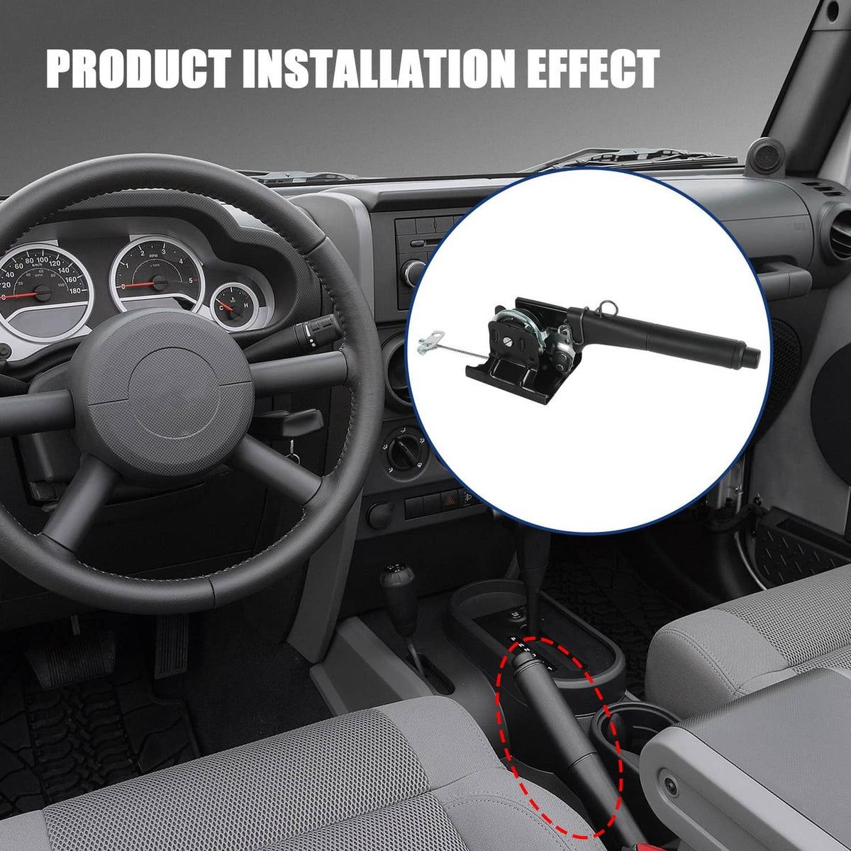 Bethesda Industrial Emergency Parking Brake Handle Lever 52059887AE For 2007-2010 Jeep Wrangler JK