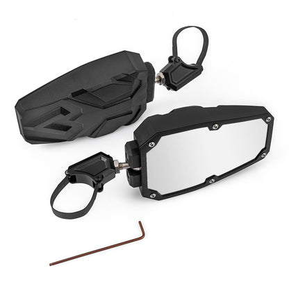 Bethesda Industrial UTV Rear View Side Mirrors 1.5"-2.0" for Polaris RZR 900 1000 Can-Am X3 Kawasaki