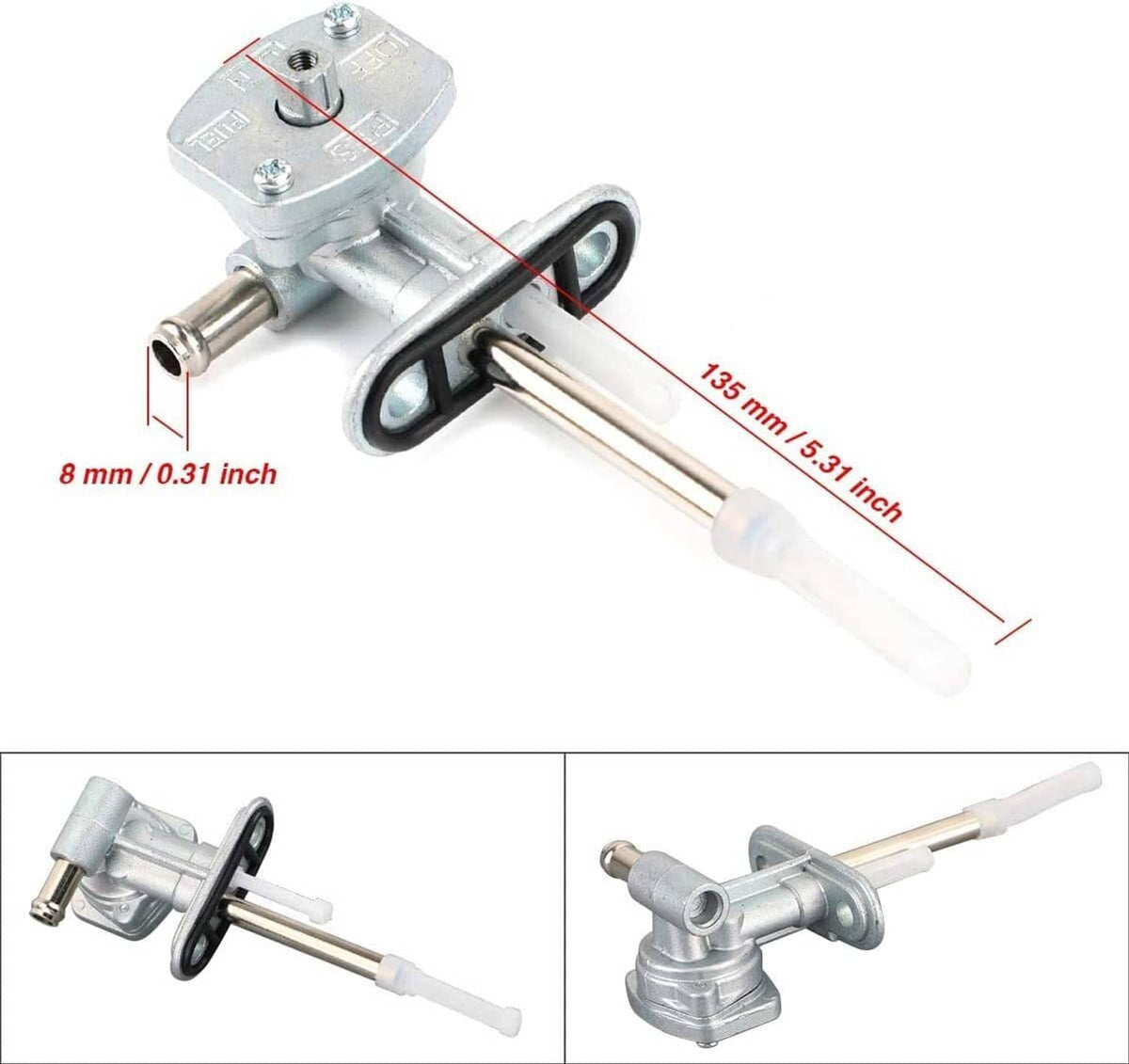Bethesda Industrial Fuel Valve Petcock Tank Switch and Lever Screw For Yamaha Grizzly YFM660 02-08