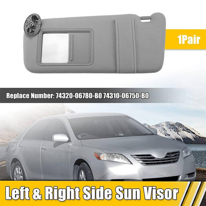 Bethesda Industrial Pair Sun Visor Left & Right Side With Sunroof Gray For Toyota Camry 2007-2011