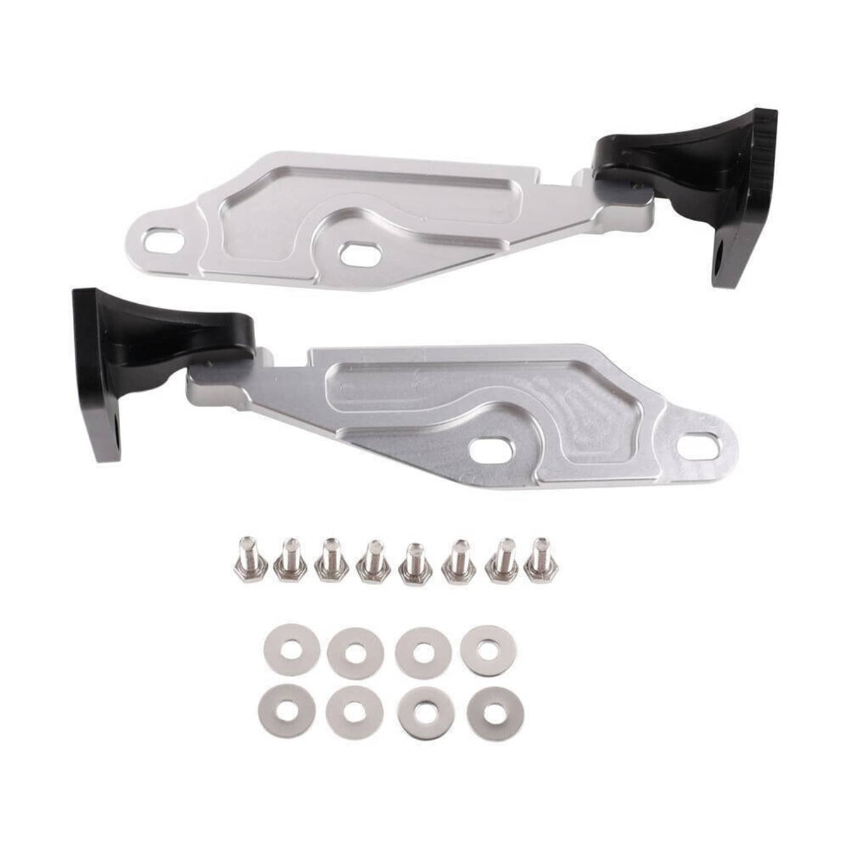Bethesda Industrial Billet Aluminum Quick Release Hood Hinge Latch Set for 1996-2000 Honda Civic EK