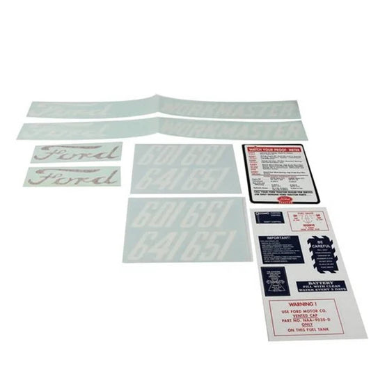 Bethesda Industrial Instructions Decal Set 601 Mylar fits Ford 601