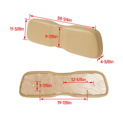 Bethesda Industrial For Club Car DS Golf Cart 2000.5-up Tan Front Seat Back Backrest Cushion