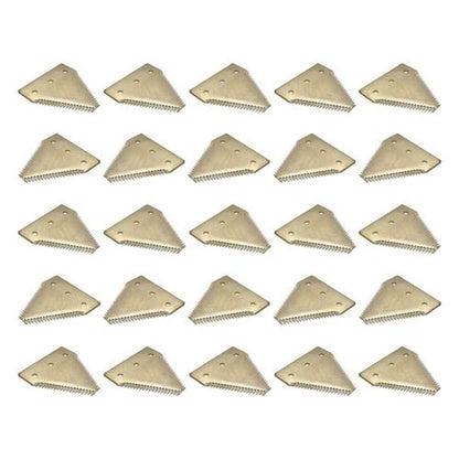 Bethesda Industrial Sickle Section - Over Serrated Chromed - 25 Pack fits International 112074A1