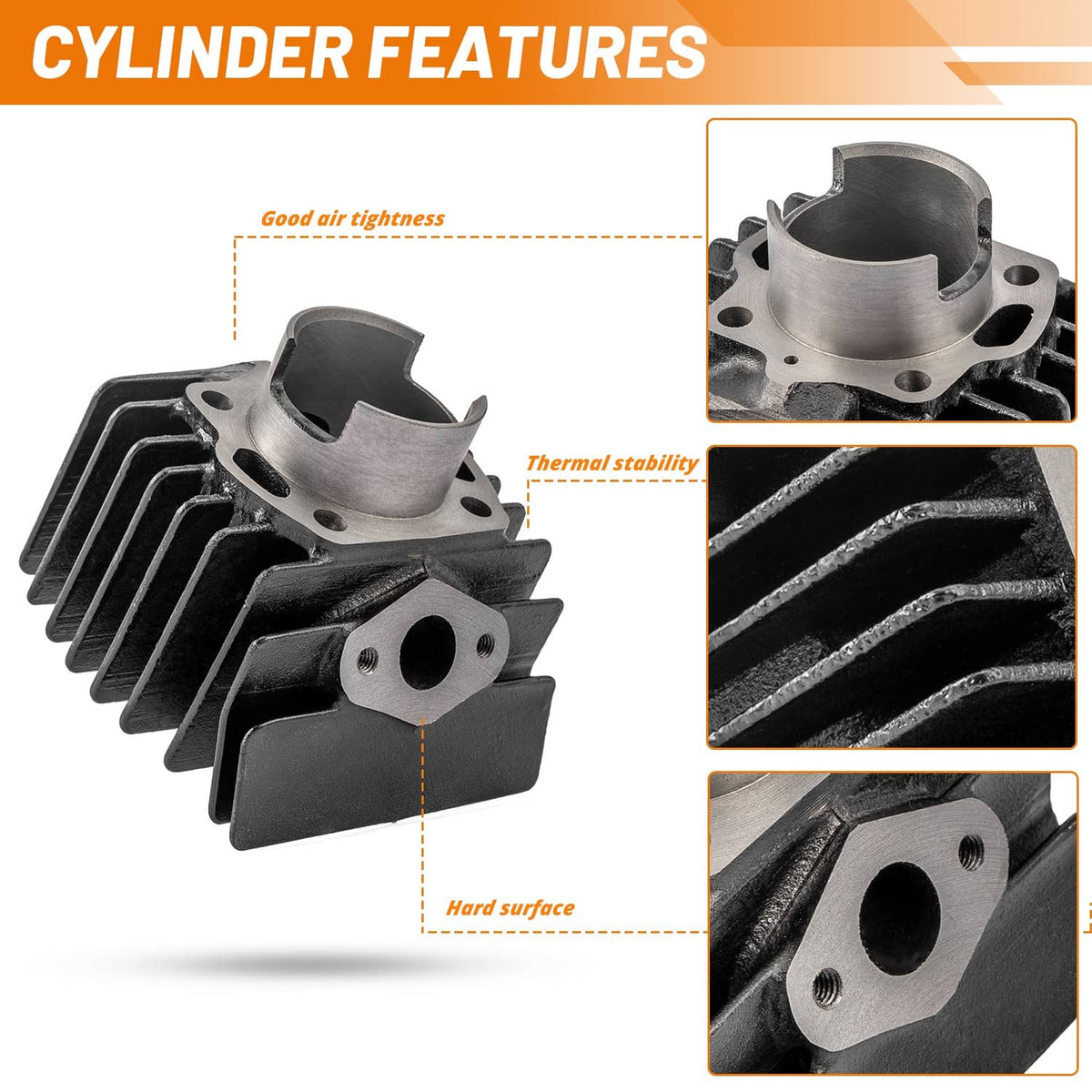 Bethesda Industrial For Suzuki Quadmaster 50 LTA50 2x4 2002-2005 Cylinder Piston Gasket Top End Kit