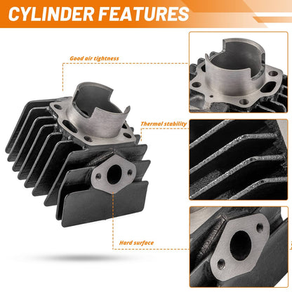 Bethesda Industrial For Suzuki Quadmaster 50 LTA50 2x4 2002-2005 Cylinder Piston Gasket Top End Kit