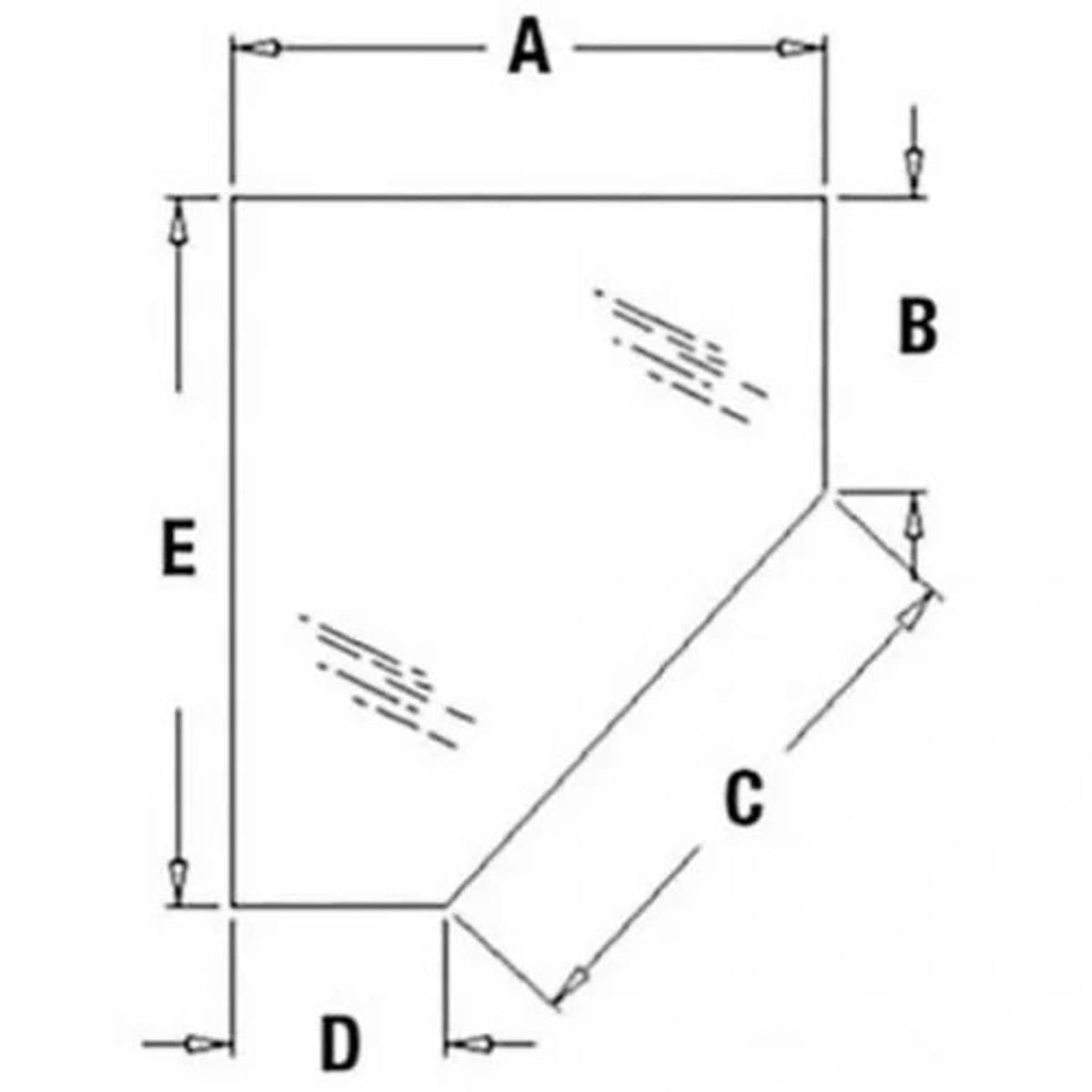 Bethesda Industrial Cab Glass - Door Lower Right Hand fits Case 580M 580 Super M 590 338428A1