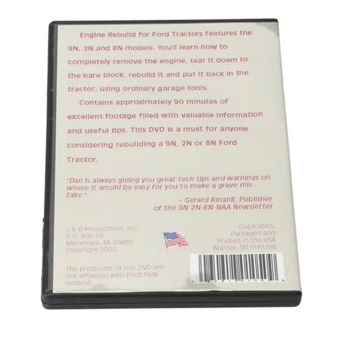 Bethesda Industrial DVD - Engine Rebuild fits Ford 2N 8N 9N