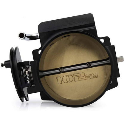 Bethesda Industrial Black 102mm Throttle Body w/Throttle Cable & TPS IAC For GM Gen III LS1 LS2 LS6