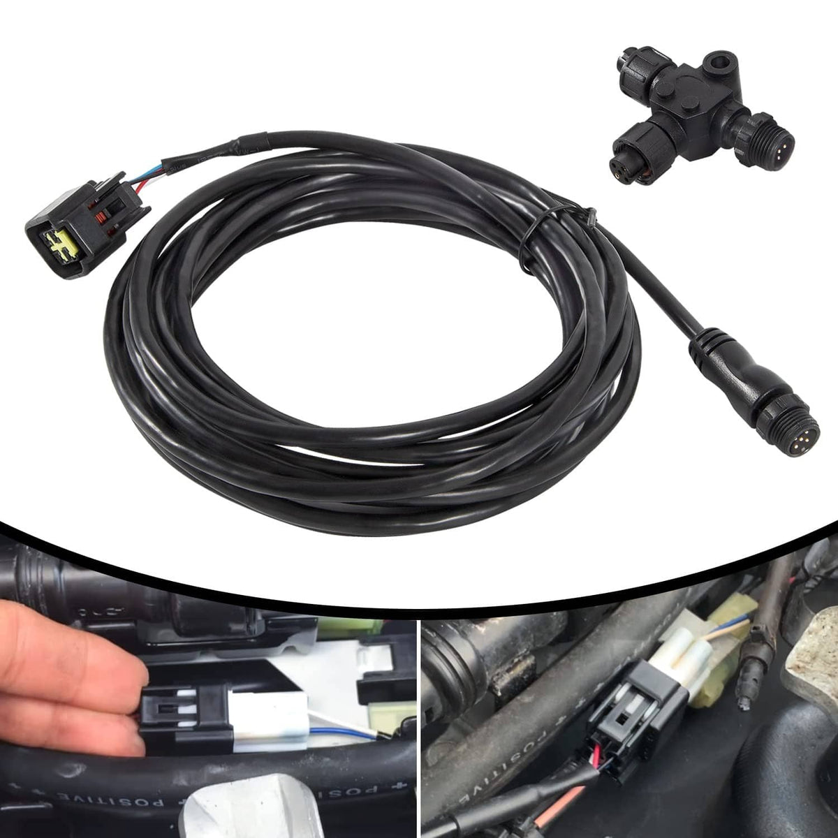 Bethesda Industrial 000-0120-37 Engine Interface Cable NMEA 2000 & "T" For Yamaha Outboard 2006-2023