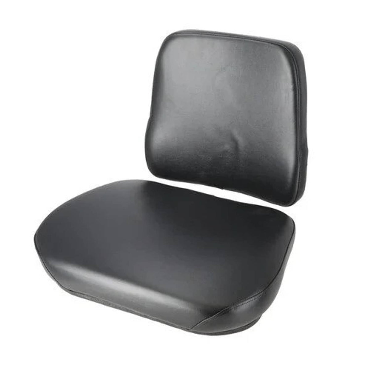 Bethesda Industrial Seat Cushion Set - 2 Piece Deluxe Style Vinyl Black fits Case