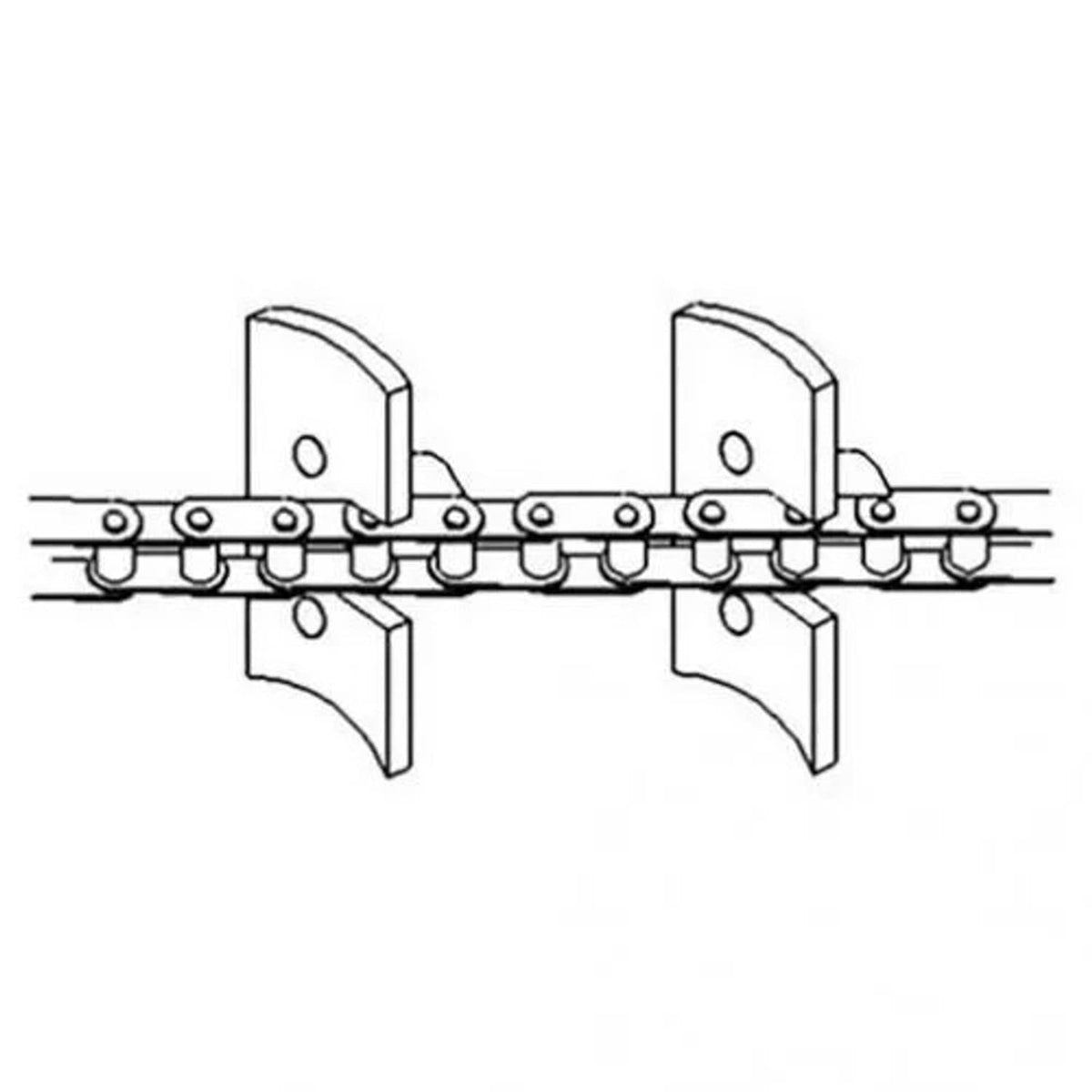Bethesda Industrial Return Grain Elevator Chain fits John Deere 9660 STS 9750 STS 9760 STS AH148021