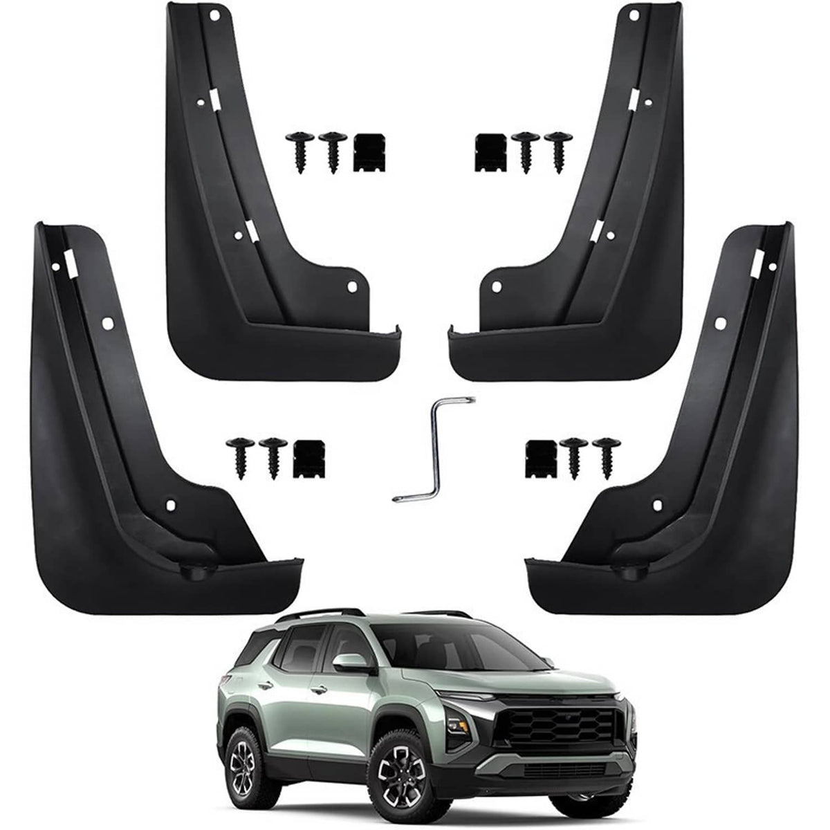 Bethesda Industrial 4Pcs Car Splash Guards Mud Flaps Guards Accessories For 2025+ Chevrolet Equinox