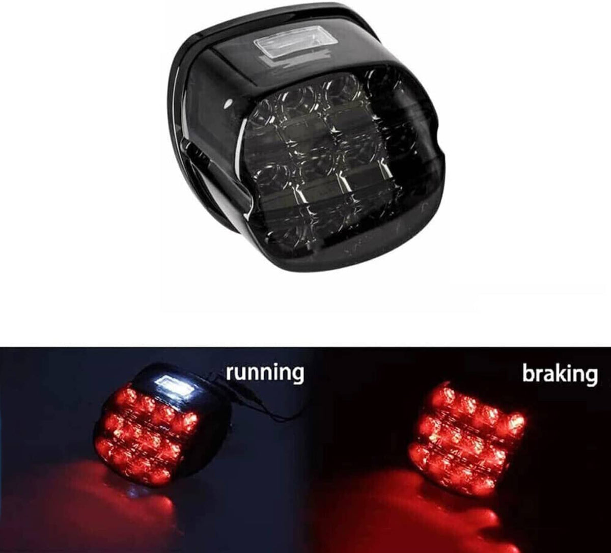 Bethesda Industrial LED Tail Light Brake For Harley Touring Road King Dyna Glide Softail Sporster
