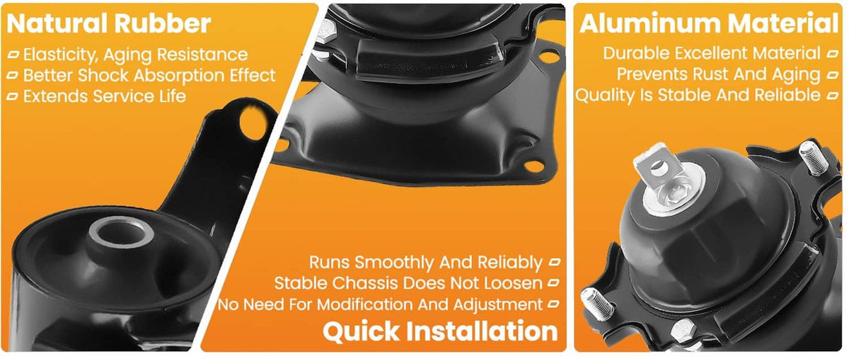 Bethesda Industrial 4Pcs Motor & Trans Mount for 2011-2017 Honda Odyssey 3.5L V6 A4575EL 50850STXA04