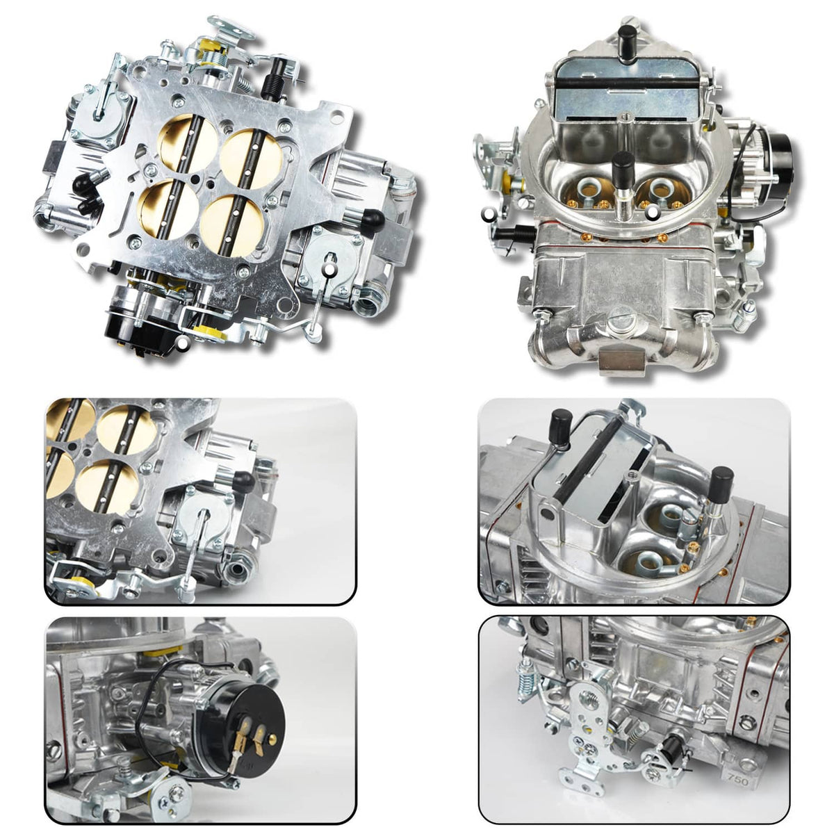 Bethesda Industrial 4 Barrel Carburetor E-Choke For Holley Quickfuel Brawler 750 CFM Double Pumper