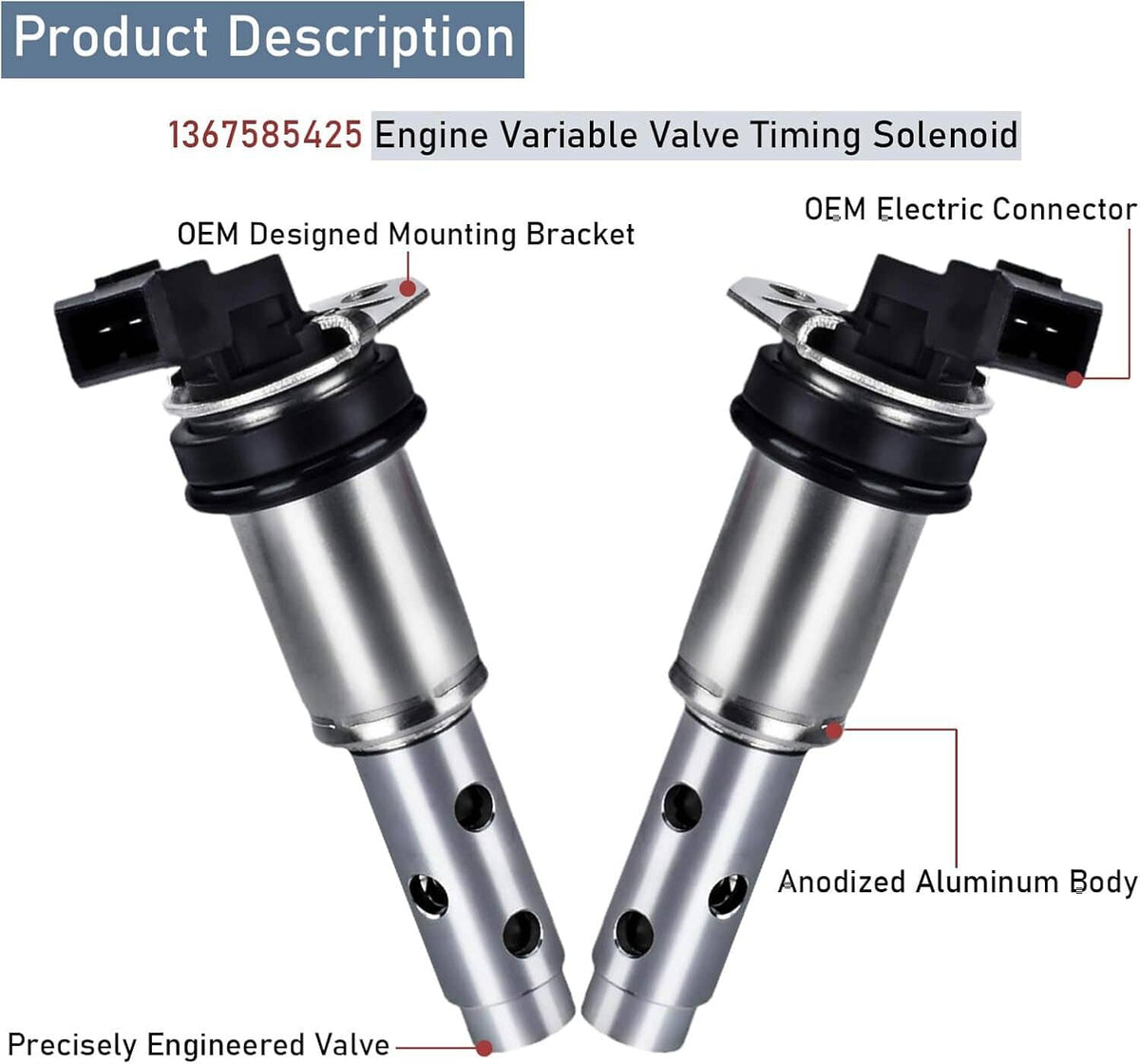Bethesda Industrial Set Variable Timing Control Valve Solenoid VVT fit for BMW 328i X3 VANOS Z4