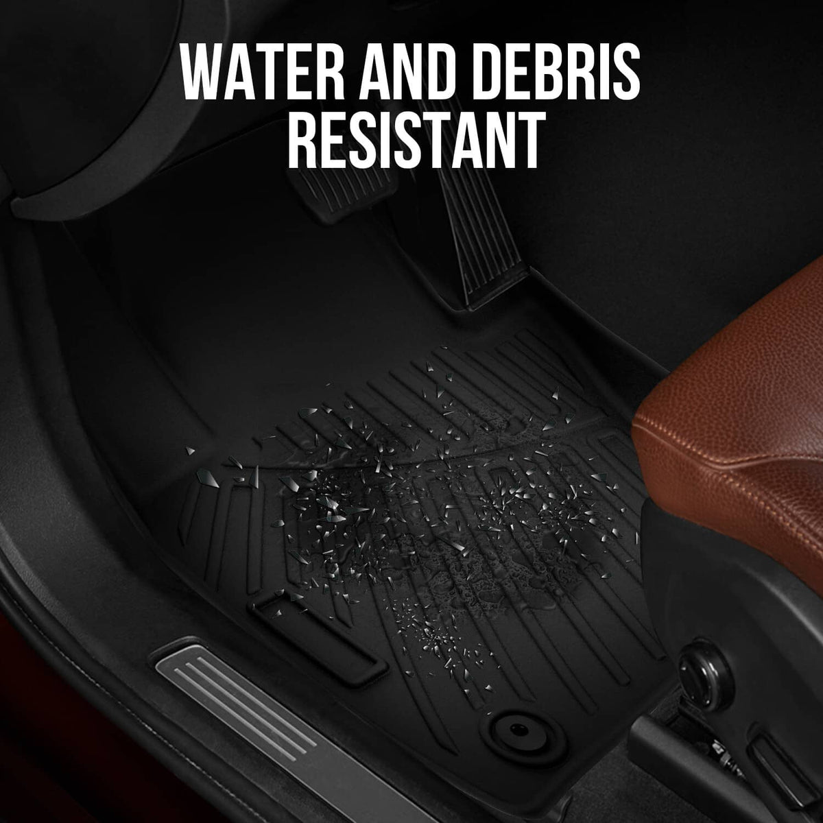 Bethesda Industrial 3D Floor Mats ForChevrolet Suburban GMC Yukon XL 2nd Row Bucket Seats 2021-2025