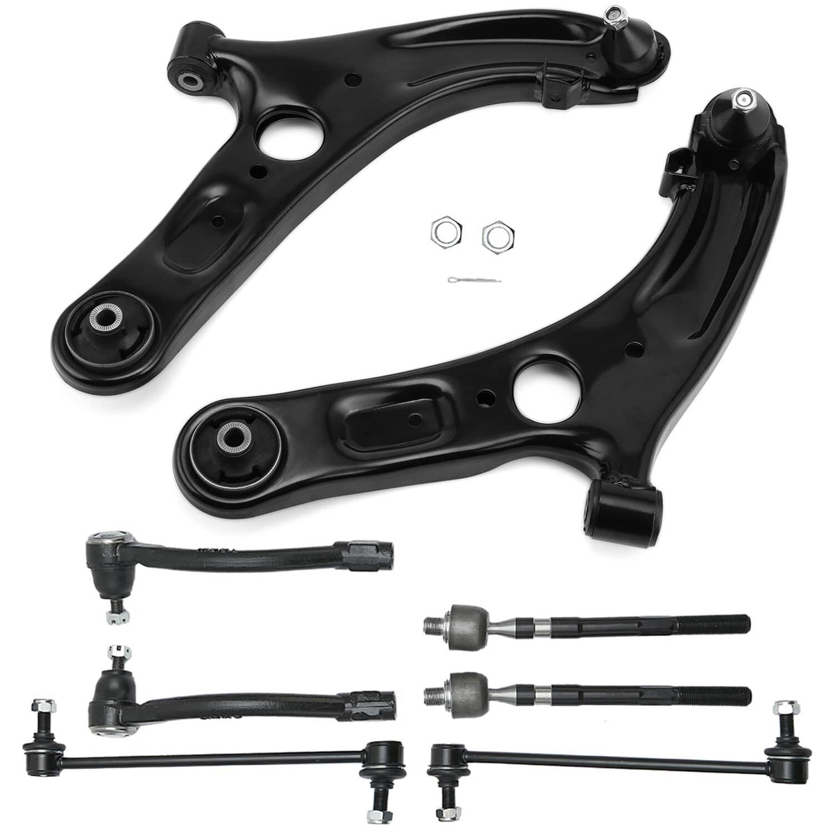 Bethesda Industrial For 2013-2016 Hyundai Elantra Front Control Arm Ball Joint Tie Rod Sway Link Kit