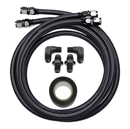 Bethesda Industrial For GM 4L60E 4L65E TH350 TH400 Automatic Transmission Cooler 6AN Hose Line Kit