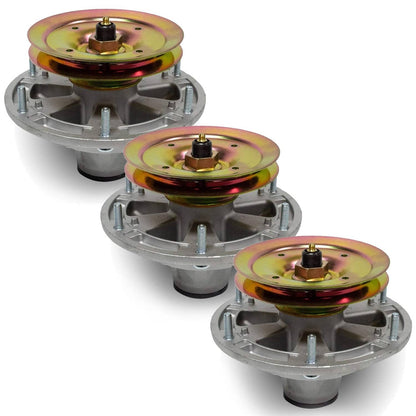 Bethesda Industrial 3PK Spindle Assembly w/ Pulley for John Deere 48" 54" 60" Decks Ztrak QuikTrak