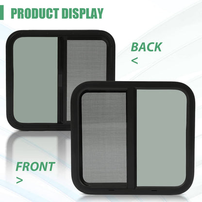 Bethesda Industrial Tinted Glass For Camper Trailer Horizontal Sliding Window RV Window 24" x 22"
