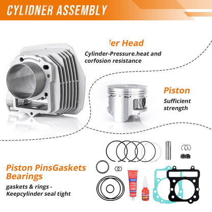 Bethesda Industrial Engine Cylinder Piston Kit For Kawasaki Bayou 300 1989-04 11005-1533 11060-1652