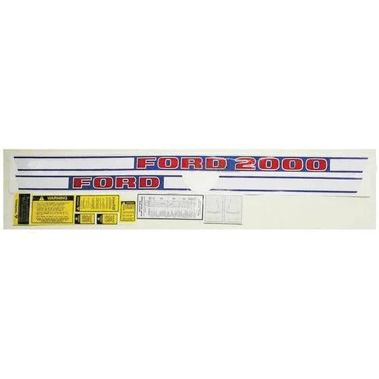 Bethesda Industrial 2000 Decal Set Gas Vinyl fits Ford 2000
